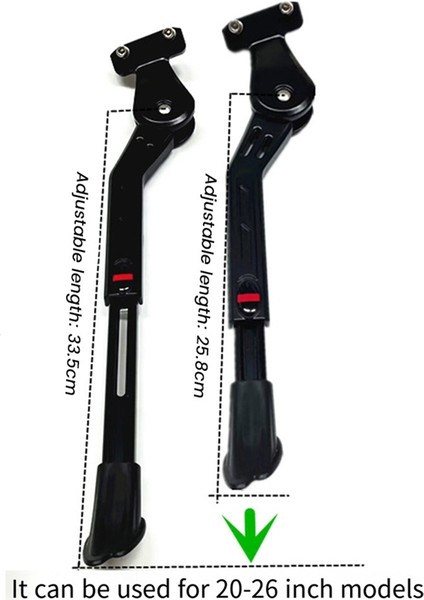 Bisiklet Kickstand Bisiklet Park Rafı Desteği Ayarlanabilir Bisiklet Destek Yan Kick Standı Kar/katlanır Bisiklet (Yurt Dışından) indirimleri