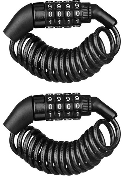 Bisiklet Kilidi Güvenlik Kodu 4 Basamak Kilit Kilit Anti-Thefic Kombinasyon Kodu Güvenlik Bisiklet Bisiklet Aksesuarları (2 Adet) (Yurt Dışından)