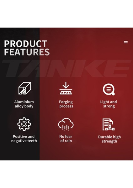 Tanke Crankset 170MM Bisiklet Zincirleme Hollow Entegre Krankset 34T/36T Bisiklet Kare Delik Fincan Krank Siyah (Yurt Dışından) fırsatları