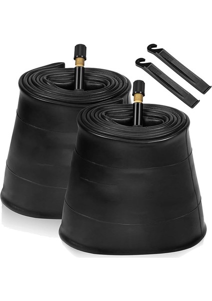 2 Paket 20X4.0 Av 32MM Valflı Yağ Bisiklet Tüpü, Yol /dağ /e Bisiklet Için 2 Lastik Kollu Bisiklet Tüpleri (Yurt Dışından)