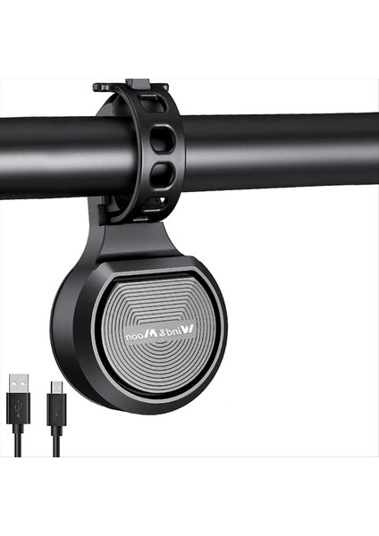 Rüzgar ve Moon Bisiklet Bell Su Geçirmez Korna Çanları Taşınabilir USB Şarj Güvenliği Elektrik Dağ Bisiklet Korna Alarm Yüksek Bell-A (Yurt Dışından) modelleri