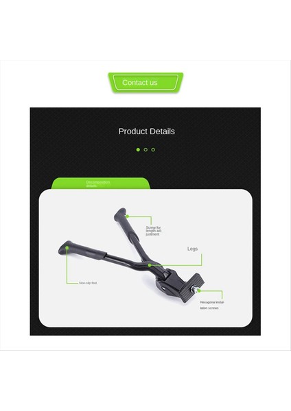 24 29 Inç Çift Merkez Kickstand Road Mountain Bisiklet Ayağı Destek Park Rafı Braketi Ayarlanabilir Alüminyum Alaşım (Yurt Dışından) indirimleri
