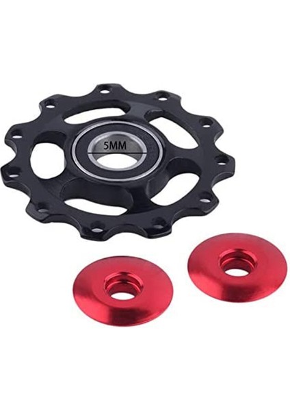 11T Mtb Bisiklet Arka Vese Jokey Tekerlekleri Jokey Tekerlek Topu Ön Vites Değiştirici Rehber Kasnağı, Siyah (Yurt Dışından) indirimleri