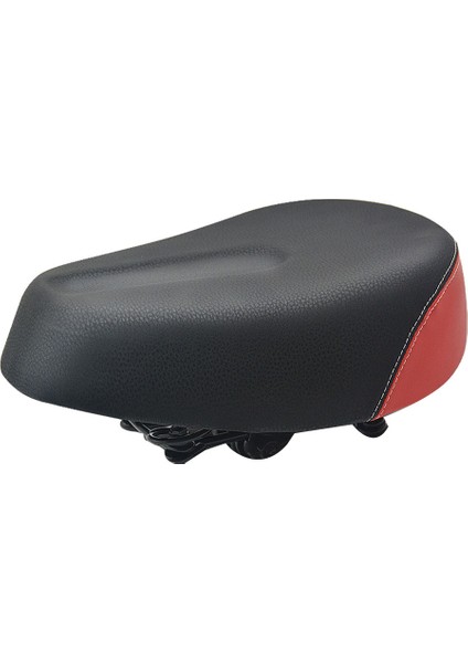 E-Bisiklet Eyer Genişletme Dört Bahar Mtb Bisiklet Saddles Yumuşak Ped Elektrikli Bisiklet Üç Bisiklet Scooter Koltuk Bisiklet Parçaları, Kırmızı (Yurt Dışından)