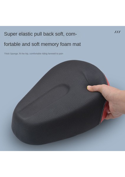E-Bisiklet Eyer Genişletme Dört Bahar Mtb Bisiklet Saddles Yumuşak Ped Elektrikli Bisiklet Üç Bisiklet Scooter Koltuk Bisiklet Parçaları, Kırmızı (Yurt Dışından) modelleri