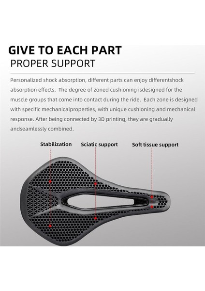 Bisiklet Eyer Petek 3D Nefes Alabilen Yastık Dağ Yol Bisiklet Aksesuarları (Yurt Dışından) indirimleri