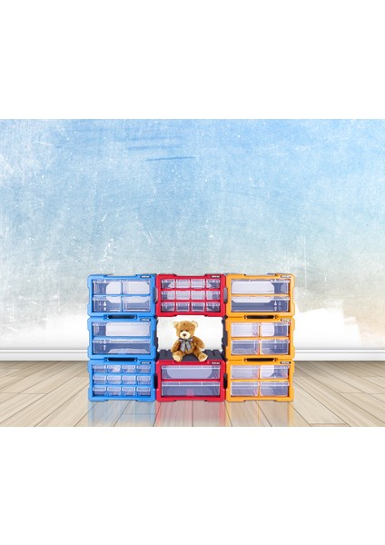 ASR-6014 Modüler Monoblok Çekmece 12 (266X158X340 Cm)