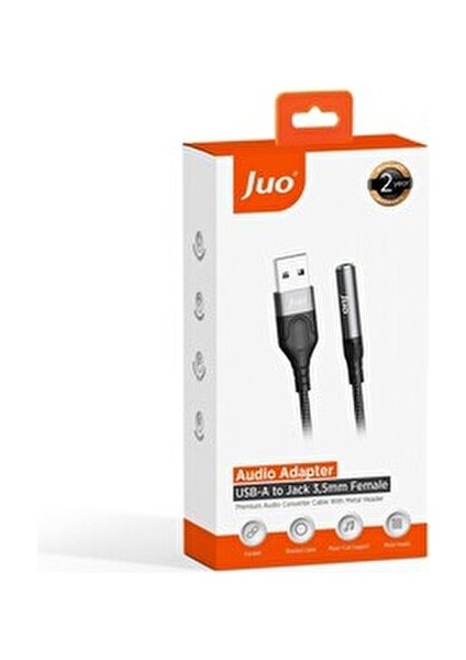 Usb-A To 3.5mm Jack Kulaklık Mikrofon Aux Dönüştürücü Harici Ses Kartı Yüksek Ses Kalitesi ve Düşük Gecikme