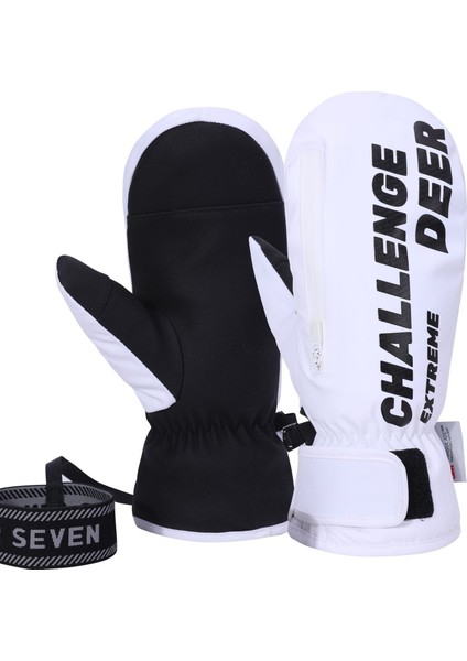 Kışlık Kayak Elnleri, Unisex Öğrenci Stili, Polar Astarlı, Sıcak, Su Geçirmez, Dokunmatik Ekranlı, Bisiklet Elnleri (Yurt Dışından)