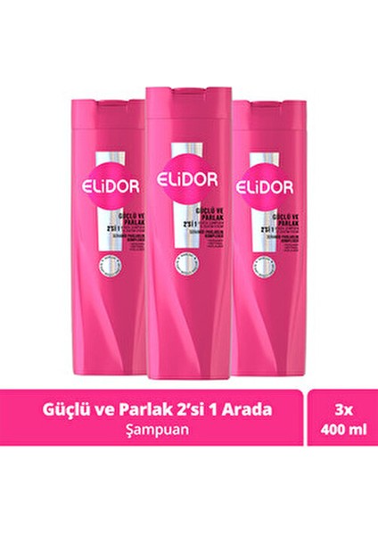 Güçlü ve Parlak Şampuan ve Saç Bakım Kremi 400 ml Normal Saçlar İçin Bakım Yapıcı Etki fiyatları