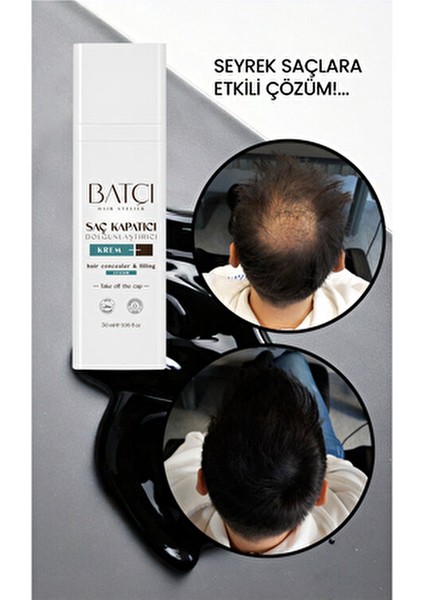 Batçı Hair Ateliler Batçı Hair Atelier Saç Kapatıcı 30 ml 2 Adet Sülfatsız Parabensiz Şampuan ile Kepek Karşıtı Etki fırsatları