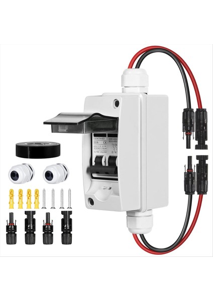 Güneş Panelleri Bağlantı Kesme Anahtarı 32AMP Ac Güneş Kapatma Anahtarı 400V 2 Kutuplar IP65 Solar Pv Evleri Için Su Geçirmez Uv Geçirmez (Yurt Dışından)