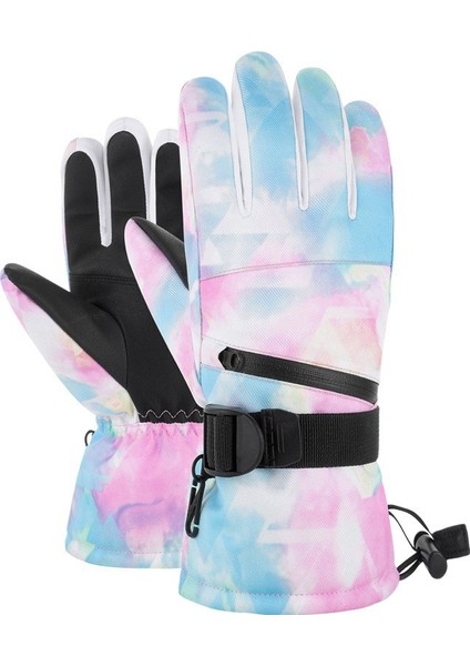 Dokunmatik Ekranlı Kayak Elnleri, Yetişkin Erkek ve Kadın Kışlık Kalınlaştırılmış Su Geçirmez Açık Hava Bisiklet Elnleri, Soğuk Korumalı (Yurt Dışından)