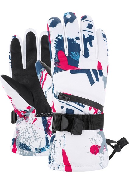 Yetişkin Kayak Elni, Unisex, Su Geçirmez, Kalınlaştırılmış, Kış Kullanımına, Bisiklet Sürmeye, Açık Hava Aktivitelerine ve Dokunmatik Ekran Kullanımına Uygundur. (Yurt Dışından)