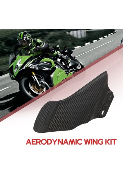 Motosiklet Fairing Ön Aerodinamik Kanatlar Kawasaki H2 Zx-6r Honda CBR650R Için Karbon Fiber Ön Cam Kaplama Kanadı (Yurt Dışından) fırsatları