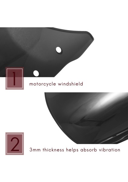 2x Motosiklet Far Kaplama Ön Cam Triumph Bonneville 2001-2017 T100 2003-2017 (Duman) (Yurt Dışından) modelleri