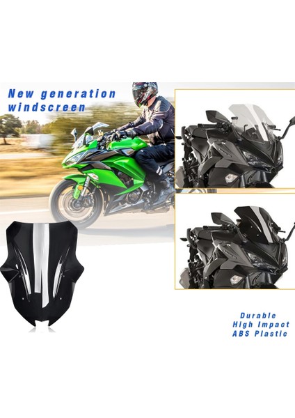 Kawasaki Ninja 1000 Z1000 Z 1000 Sx Z1000SX 2017-2019 Için Motosiklet Ön Ön Cam Ön Cam (Yurt Dışından) fiyatları