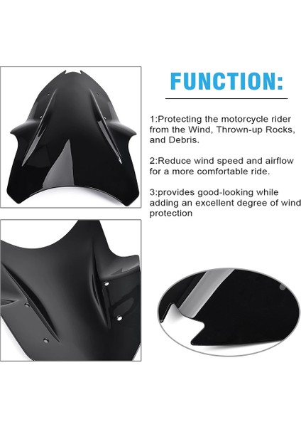 Kawasaki Ninja 1000 Z1000 Z 1000 Sx Z1000SX 2017-2019 Için Motosiklet Ön Ön Cam Ön Cam (Yurt Dışından) modelleri