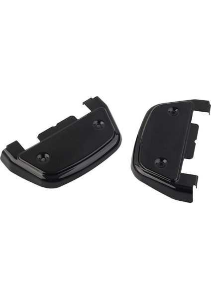 Harley Electra Glide Street Glide Yolu Ultra Softail Siyah D Şeklinde Ayak Kapağı Için Motosiklet Yolcu Ayakkabı Kapakları (Yurt Dışından)