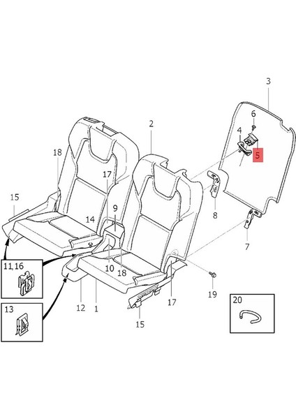39826799 Volvo XC90 2016-2023 Için Arka Koltuk Serbest Bırakma Kol Kolu (Yurt Dışından) fırsatları