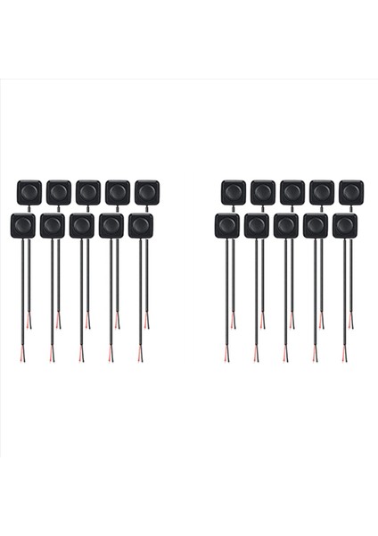 20PCS 12V/24V Mini Anlık Push Düğmesi Açma/kapama Anahtarı Yüzey Montajı Deney Için Kolay Kurulum (Yurt Dışından)