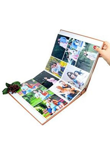 RS22 Lüx Desenli Kutulu Fotoğraf Albümü 10X15 cm 500'LÜK Yatay Dikey Modeli Ahşap Çerçeve