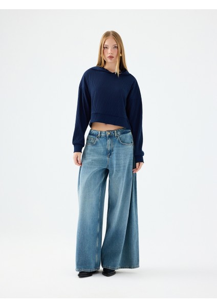 Long Crop Kadın Sweatshirt fiyatları