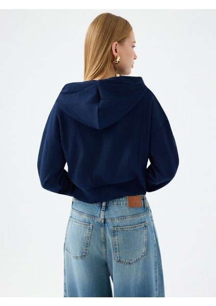 Long Crop Kadın Sweatshirt modelleri