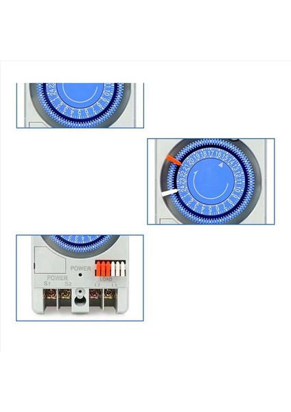 2x 100-240VAC 50-60Hz TB118N Dın Ray Ray Mekanik Sımeti Savaşı Şeffaf Plastik Koruyucu Kapak ile Su Geçirmez (Yurt Dışından) indirimleri