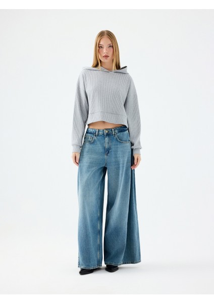 Long Crop Kadın Sweatshirt fiyatları