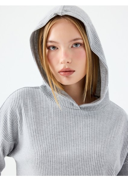 Long Crop Kadın Sweatshirt modelleri