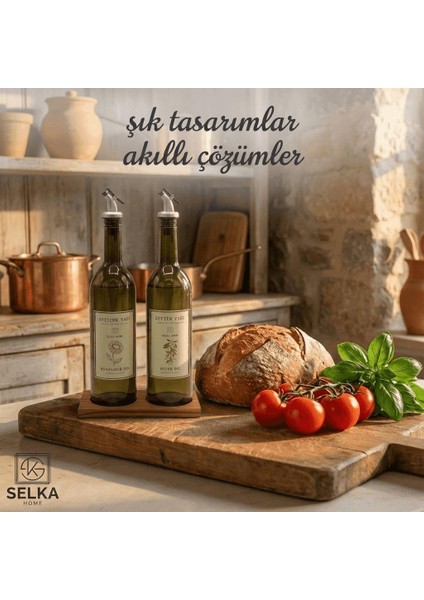 Ahşap Stant 2'li Yağdanlık modelleri