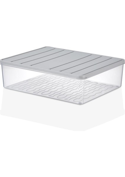 2 Adet 4 Lt. Nora Organizer Buzdolabı Buzluk Düzenleyici Saklama Kabı