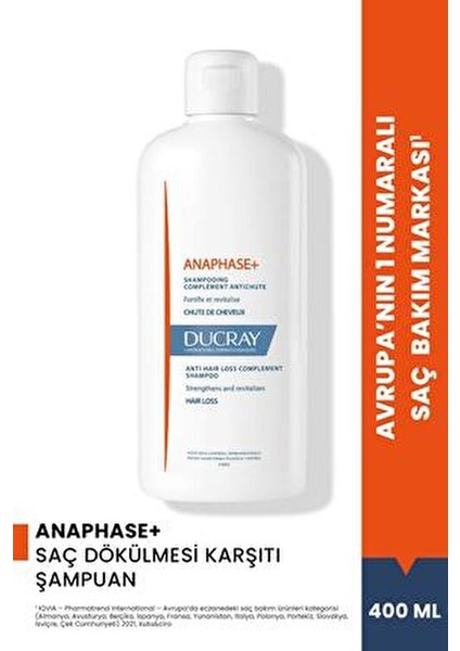 Anaphase 400 ml Dökülme Karşıtı Şampuan Unisex Kullanıma Uygun Beyaz Renkli Etkili Formül
