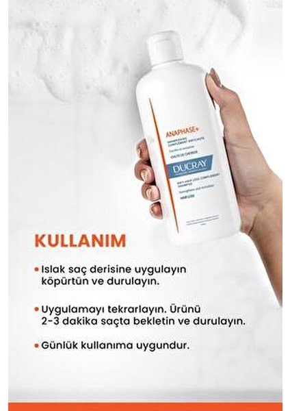 Anaphase 400 ml Dökülme Karşıtı Şampuan Unisex Kullanıma Uygun Beyaz Renkli Etkili Formül