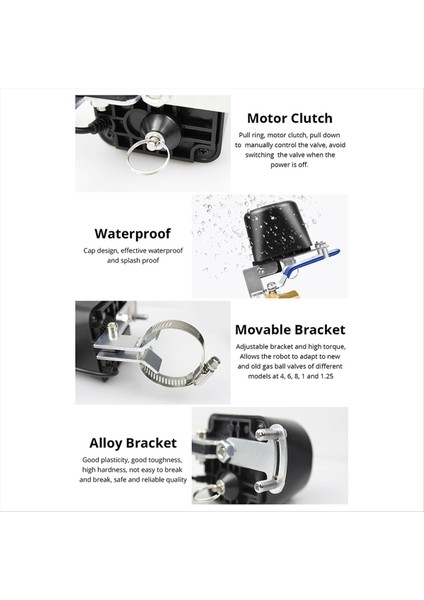 Wifi Robot Su Geçirmez Valf Tuka Akıllı Uzaktan Kumanda Uygulaması Uzaktan Kumanda Su Borusu Gaz Kablosuz Valf Anahtarı Abd Fiş (Yurt Dışından) modelleri
