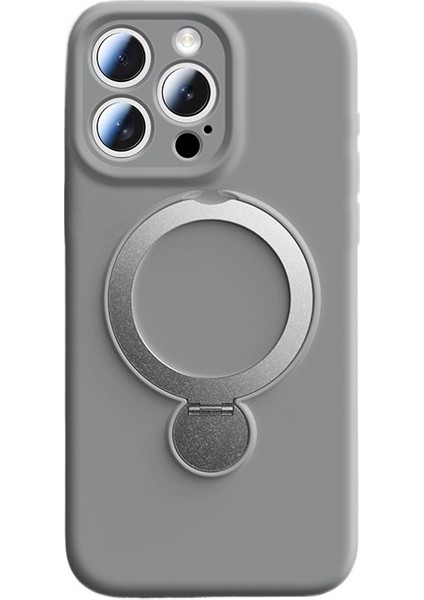 iPhone xs 16 Pro Sıvı Silikon Telefon Kılıfıyla Uyumlu 360° Dayanak Standıtam Kapsamlı Kılıfı (Yurt Dışından)