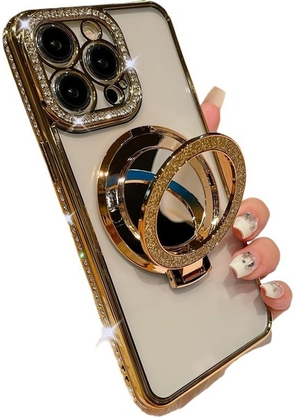 iPhone xs 14 ProManyetik Makyaj Aynası Tutucu (Yurt Dışından)