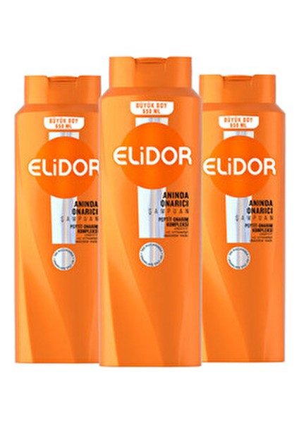 8Elidor 650 ml Anında Onarıcı Saç Bakım Şampuanı Normal Saçlar İçin Peptit-Onarım Kompleksi modelleri