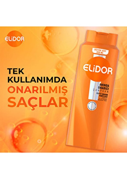 8Elidor 650 ml Anında Onarıcı Saç Bakım Şampuanı Normal Saçlar İçin Peptit-Onarım Kompleksi fırsatları