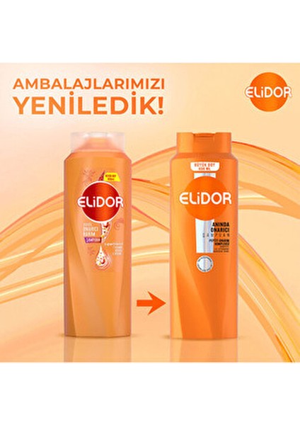 8Elidor 650 ml Anında Onarıcı Saç Bakım Şampuanı Normal Saçlar İçin Peptit-Onarım Kompleksi