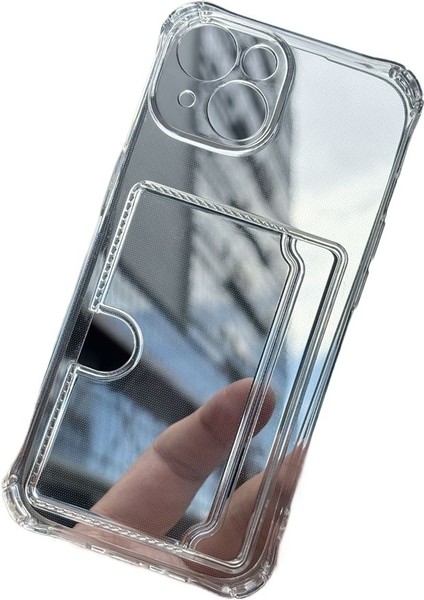 Ince Delikli Şeffaf Yan Kart YuvasıiPhone xs17 Air Lens Tam Kapak Düşmeye Karşı Dayanıklı Kapak (Yurt Dışından)