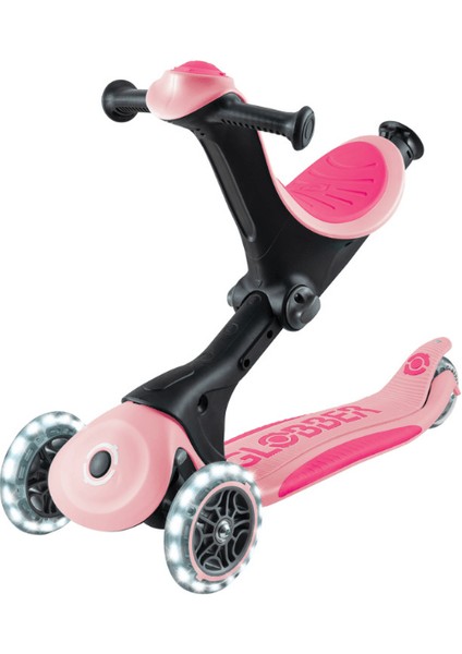 Go Up Deluxe Işıklı Scooter - Pastel Pembe
