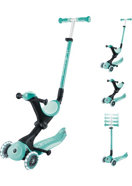 Go Up Deluxe Işıklı Scooter - Mint Yeşili