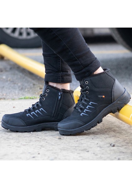 Erkek Fermuarlı Kışlık Bot Su Soğuk Dayanıklı indirimleri