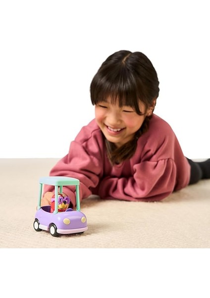 Blueyplus Bluey Büyükannenin Arabası ve Janet Eklemli Figür Oyuncak Seti Şirin Çocuk Araba Boyu 7 cm fırsatları