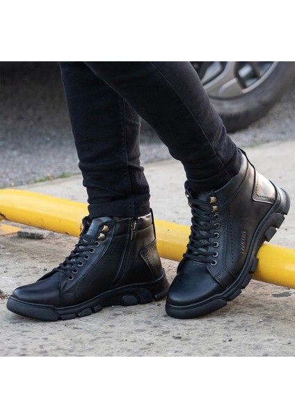 Fermuarlı Deri Bot Erkek Günlük Kışlık Bot fırsatları