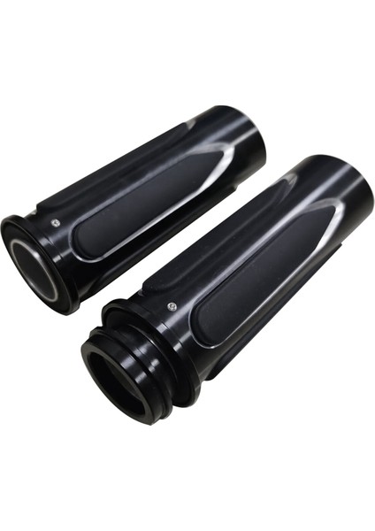 Siyah Yumuşak Touch Comfort Hand Raps Harley Touring 1 Inç Gaz Kelebeği (Yurt Dışından)