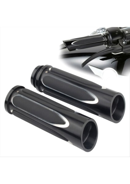 Siyah Yumuşak Touch Comfort Hand Raps Harley Touring 1 Inç Gaz Kelebeği (Yurt Dışından) modelleri