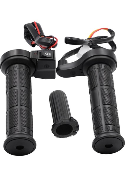 Motosiklet Kolu Isıtmalı Tutamaklar Elektrikli Termostat Gidon Kavrama 3 Vites Ayarlanabilir 12V Elektrikli Scooter E-Bisiklet (Yurt Dışından)